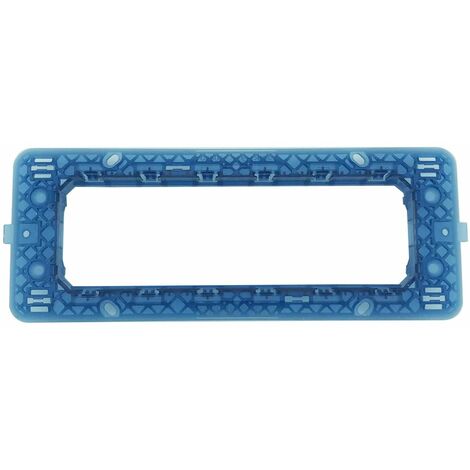 Supporto per placche interruttori 6 moduli blu supporto C1806