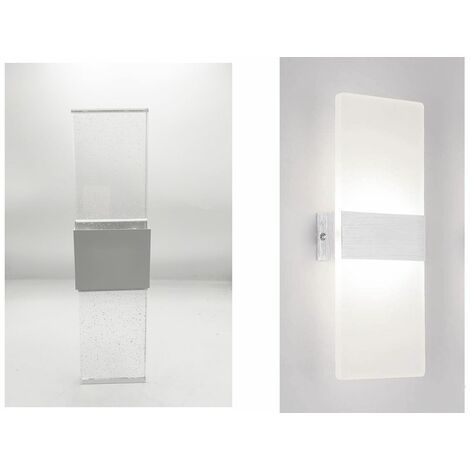 Applique Led Lampada Parete Interno 12W Rettangolare Bianco Luce Naturale  FD-14