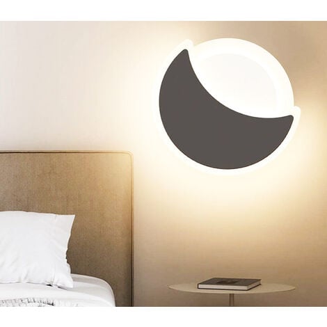 Applique LED Lampada da Parete Moderna Mezza Luna a Muro Luce Naturale  BS-021