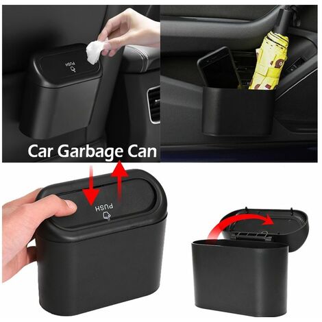 Cestino auto in plastica pattumiera scatola portatile portaoggetti viaggio  auto