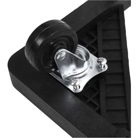 2 Set Di Supporti A Rulli Mobili Per Frigorifero, Lavatrice - Base Di Sollevamento Con Ruote