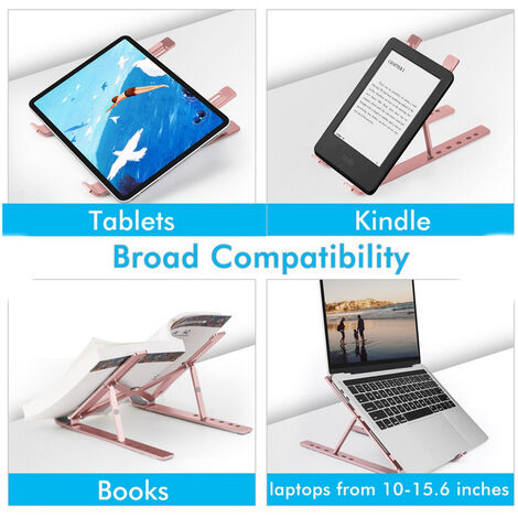 SUPPORTO PC PORTATILE TABLET LAPTOP BASE PIEGHEVOLE REGOLABILE