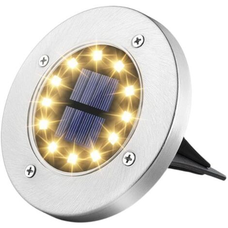 1 pz Picchetto Faretto 8 LED Solare Giardino Lampada LED Segnapasso Luce calda (1/5)