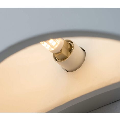 Applique LED Lampada Parete Gesso Moderno Doppio Quadrato Cubo Verniciabile 5042