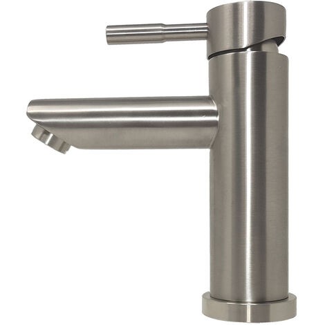 Miscelatore Lavabo Basso Moderno, 24 Cm, Con Tappo Click-clack, colore:  Chrome