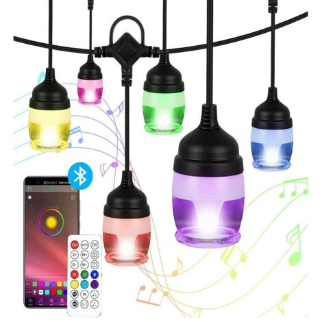 Catena Luminosa LED RGB 5m, WiFi E App, Compatibile Con Alexa, Sincronizzazione Musicale, Impermeabile IP65, USB, Per Decorazioni Interne/Estere - 4