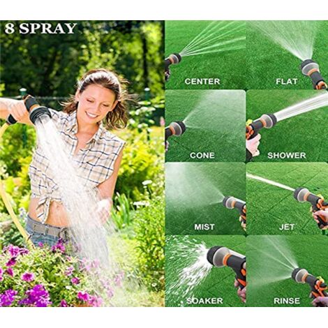 WLZP 2 Pack Pistola Da Giardino, 8 Spruzzi Diversi Con Irrigazione Multifunzione Spruzzatore Manuale Ad Alta Pressione Per Irrigazione Prato Lavaggio Auto Pet Balneazione Pulizia Marciapiede