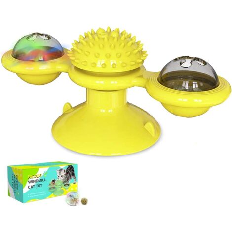 Gioco Per Gatti Con Ventosa - 7 Pezzi Interattivi Con Piume E Campanelli - Foto 10