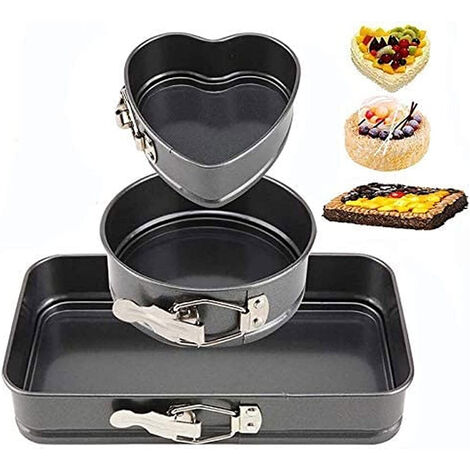 Stampo Per Torte A Cuore Kichvoe Da 8 Pollici - In Lega Di Alluminio, Fondo Rimovibile, Per Dolci Al Forno