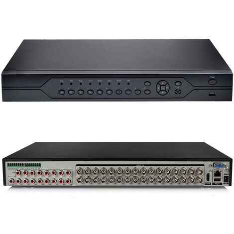 DVR 32 Canali Ibrido Videoroveglianza H.264 HDMI P2P Analogico con Telecomando (1/5)
