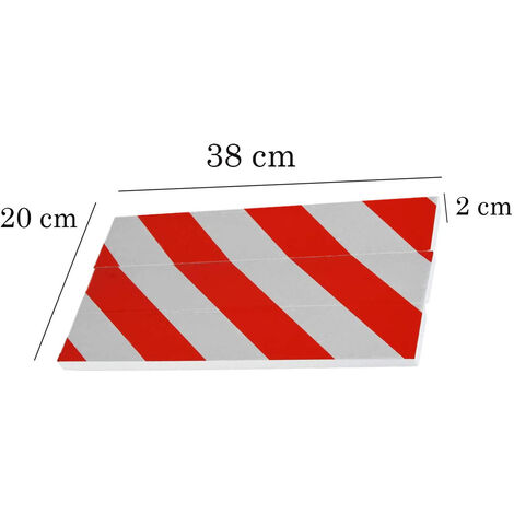 Pannello Adesivo Antiurto Garage Box Protezione Paraurti Auto 38X15X1.5 CA03017