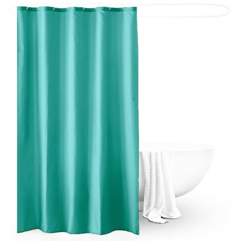 Tenda Doccia Antimuffa 180x180 cm Impermeabile Vasca Bagno con Anelli PEVA 02139 (1/5)