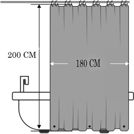 MSV® Tenda Doccia Antimuffa "Watercolor" 145400 - Foto 12