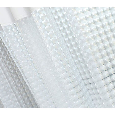 Tenda Doccia Antimuffa Con Magneti - Motivo Mosaico 3D, Impermeabile In EVA - Foto 2