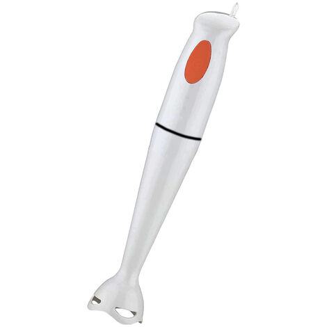 Frullatore ad Immersione 300W Mixer Tritatutto Bianco Lama 2 Ali Cucina