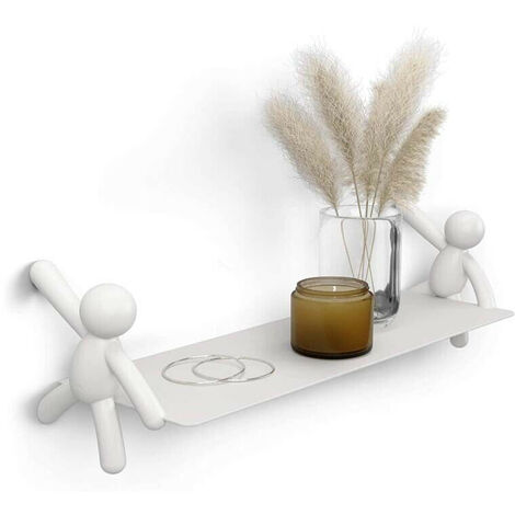 Set di 3 cubi espositivi e mensole da parete in legno nero stile semplice per uso domestico - per cucina, soggiorno, bagno, borse, vasi di fiori