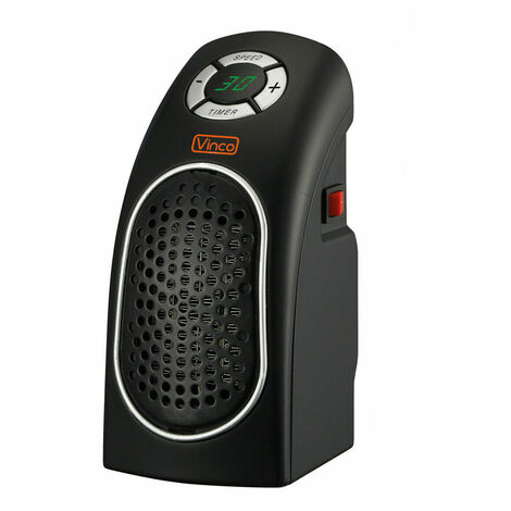 Vinco stufa stufetta elettrica ceramica 400W portatile compatta regolabile con termostato