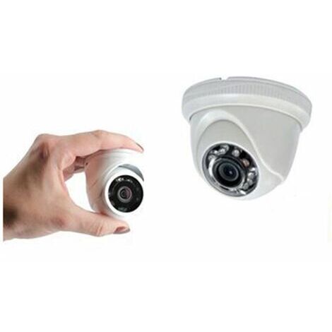 Micro Telecamera AHD Cilindrica In Metallo 1080P Full HD - Impermeabile IP66, 3.6 Mm, Con Base, Per Videosorveglianza Esterna E Interna