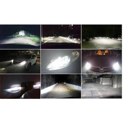  Kit d'ampoules LED C6 H7 3800 lm 36 W 6000 K blanc froid pour  voiture moto