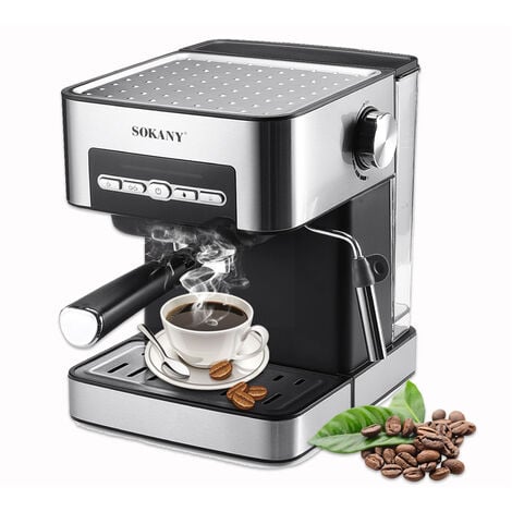 Macchina Per Caffe Espresso 2 Tazze 850W Serbatoio 1.6L Caffe