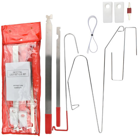 Kit Apertura Emergenza Auto Senza Chiavi 9pz Portatile Apri Portiera Sportello