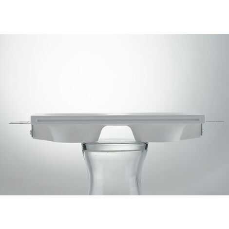 Faretto Gesso Incasso Soffitto Tondo Bianco Verniciabile Plafoniera Scomparsa 55