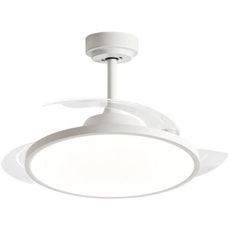 Ventilatore Da Soffitto Con Luce Led Pale Scomparsa 60W Lampadario Sospensione