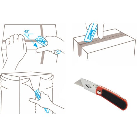 Taglierino Pieghevole Con 10 Lame E Penna A Punta In Carburo - Kit Per Lavori Di Precisione