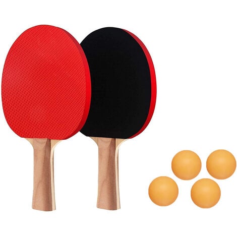 Racchetta Ping Pong Professionale 4 Palline Gioco Tennis da Tavolo Sport  JK-401