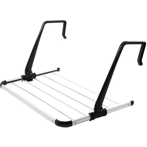 Stendibiancheria Da Balcone In Acciaio Inox 54x37x27cm Stendino Interni Esterni
