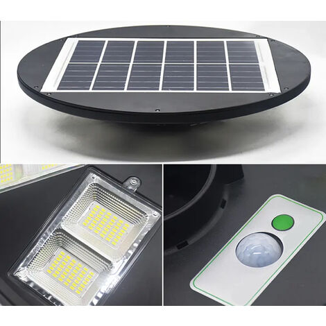 Lampione Solare 400W LED Stradale Faro UFO Sensore Movimento