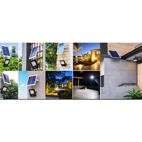 Fari LED Solari 200W - 3 Pezzi Con Pannelli E Telecomando, Per Esterni - Foto 7