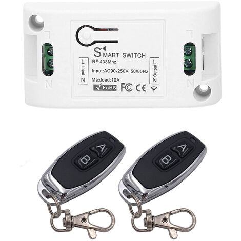 Interruttore Luce Senza Fili 433Mhz - Telecomando 30m, Fino A 1500W, IP44 - Foto 14