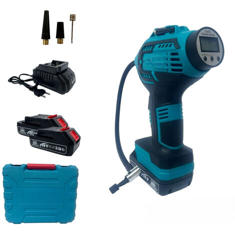 Compressore Aria Portatile Doppia Batteria Litio 36V Digitale Ruote Auto Moto