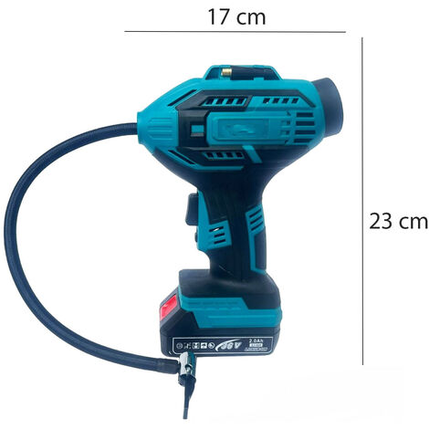 Compressore Aria Portatile Doppia Batteria Litio 36V Digitale Ruote Auto Moto