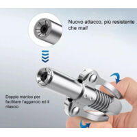 Ugello per pistola per grasso pneumatico morsetto di bloccaggio