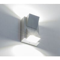 Applique LED Lampada da Parete Bianco Moderno 10W Doppia Luce Naturale 4000K