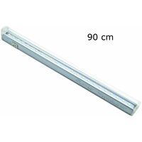 BES-27651 - Plafoniere - beselettronica - Neon led smd 20w luce fredda 90cm  trasparente interruttore tubo barra t5 DR