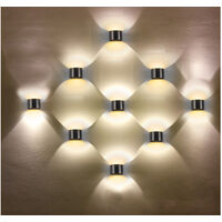 Applique LED da parete moderno nero luce naturale angolazione regolabile FD-9