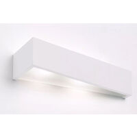 Applique Lampada Gesso Moderno Triangolo Bianco Verniciabile AttaccoG9 GS-5050