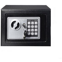 Cassaforte Elettronica A Muro 6L Cassetta di sicurezza Con Chiave 23x17x17Cm