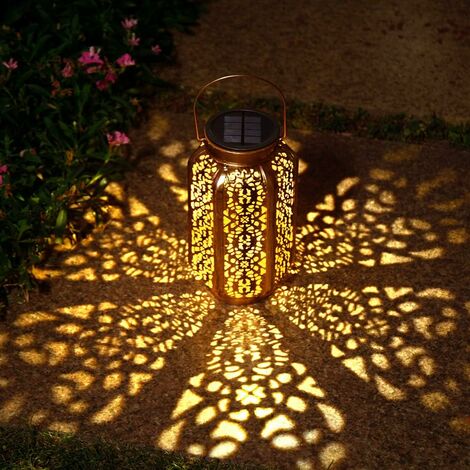 Seil Garten Deko Solar LED Licht Einmach Laterne Glas Wasserdichtes  HäNgelicht 