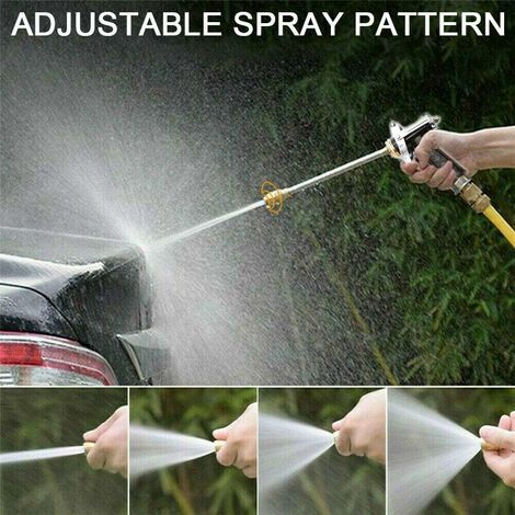 2in1 Hochdruck Macht Wasser Scheibe Auto Wand Düse Spritzpistole Flow Kontrollen 