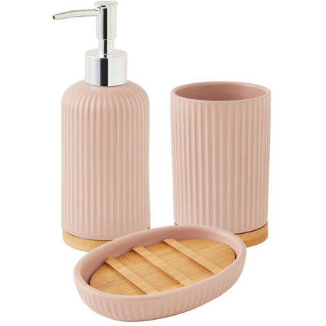 Set de salle de bain 3 pièces en céramique ROSE (1/5)