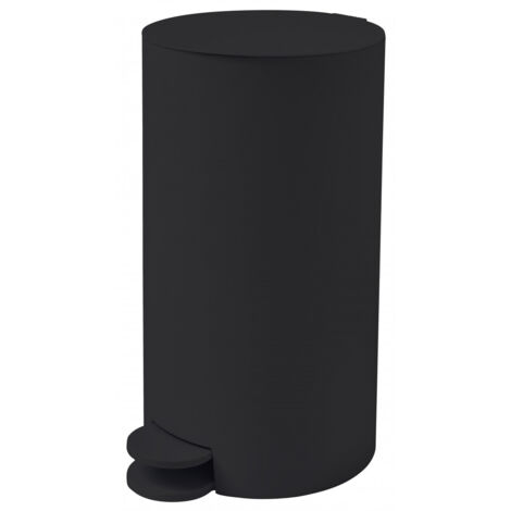 Poubelle à pédale salle de bain 3L noir
