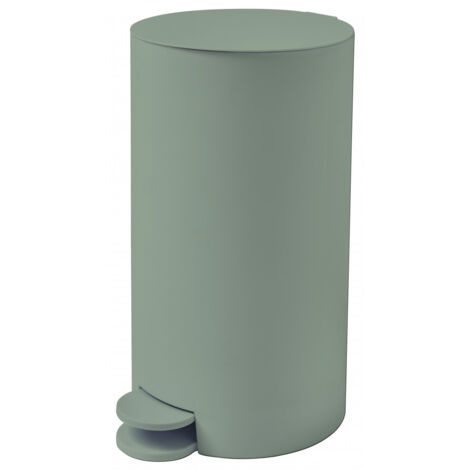 Poubelle à pédale salle de bain 3L sauge