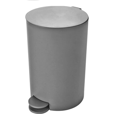 Poubelle à pédale salle de bain 3L taupe