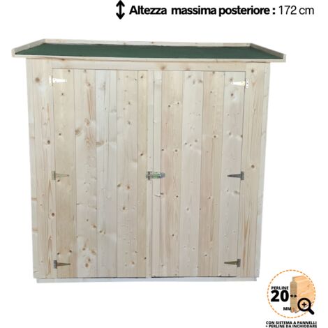 Casetta addossata mis. 174 x 105 cm h max 172 cm Si (+â‚ 35,00) - Ardesia Rossa (+â‚ 25,00) (1/5)