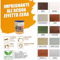 0,75 Lt Impregnante a base d'acqua cerato Castagno ( + â‚ 7,90 )