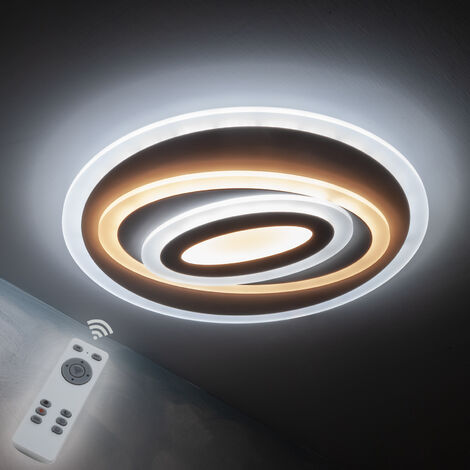 Plafoniera moderna LED 80W dimmerabile luce soffitto CCT da 3000K a 6400K 230V